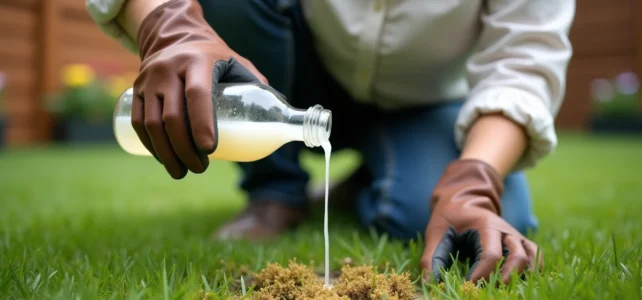 Vinaigre sur le gazon : efficacité réelle et conséquences à connaître pour votre pelouse Vinaigre sur le gazon : efficacité réelle et conséquences à connaître pour votre pelouse